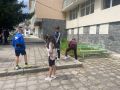 Акция за почистване на района на училището  - СУ Христо Ботев - Баните
